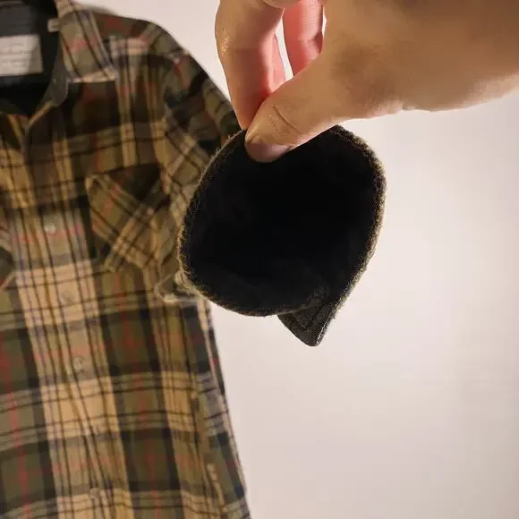 Weatherproof Vintage Shirt Jacket Mens Medium Plaid Flannel Button Up Workwear - Picture 11 of 16